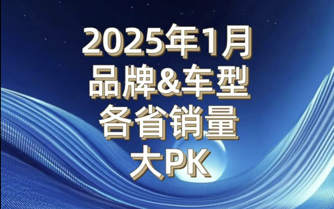  汽车品牌和车型1月销量大PK，比亚迪、大众各领先十余省 